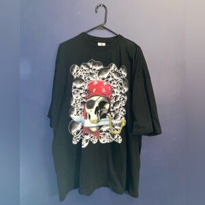 Triple Seven Vintage Skull Pirate T-Shirt Size 3XL